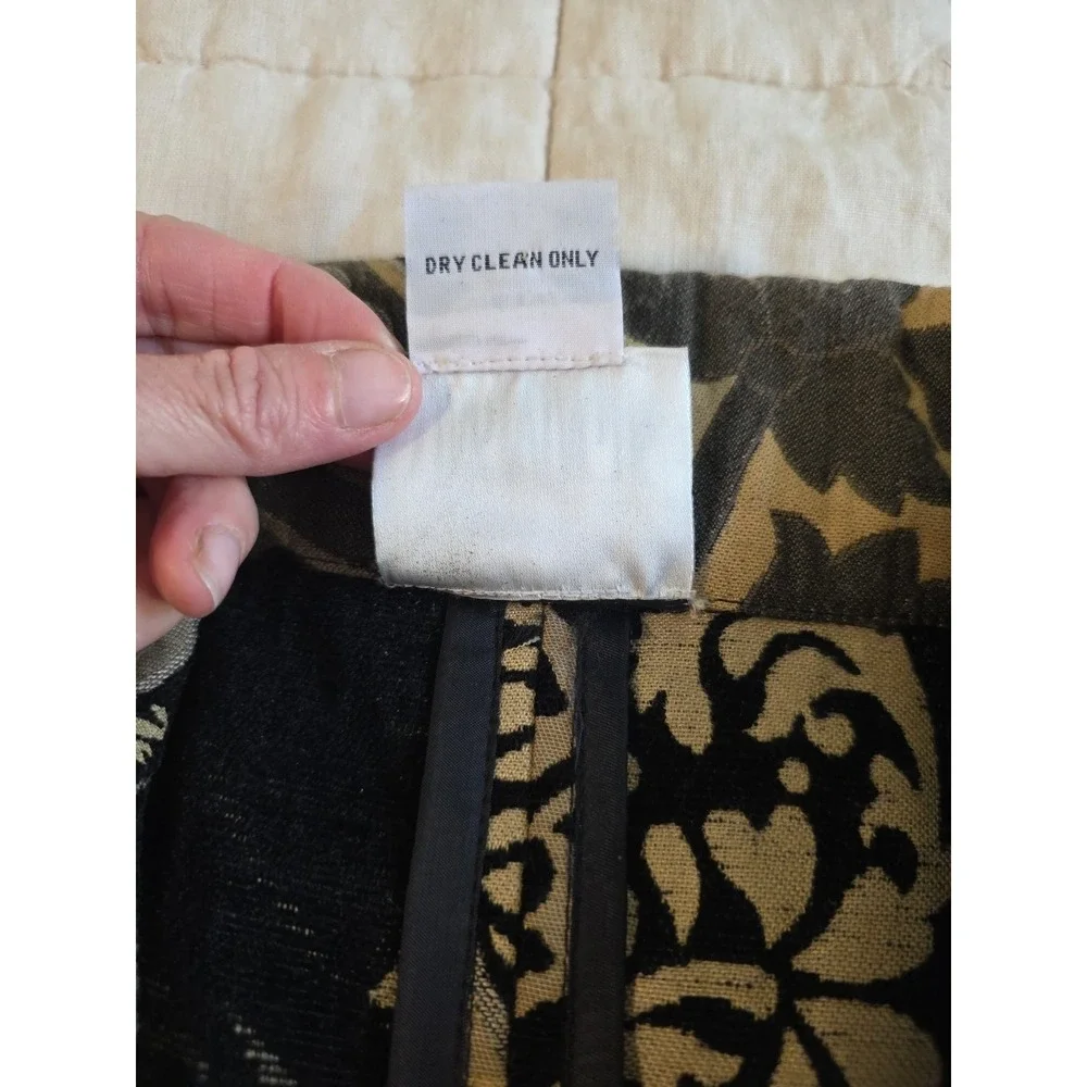 Yak Magik Sz S Blazer Tapestry Jacket Zip Front Embroidered Sequins‎ Artsy